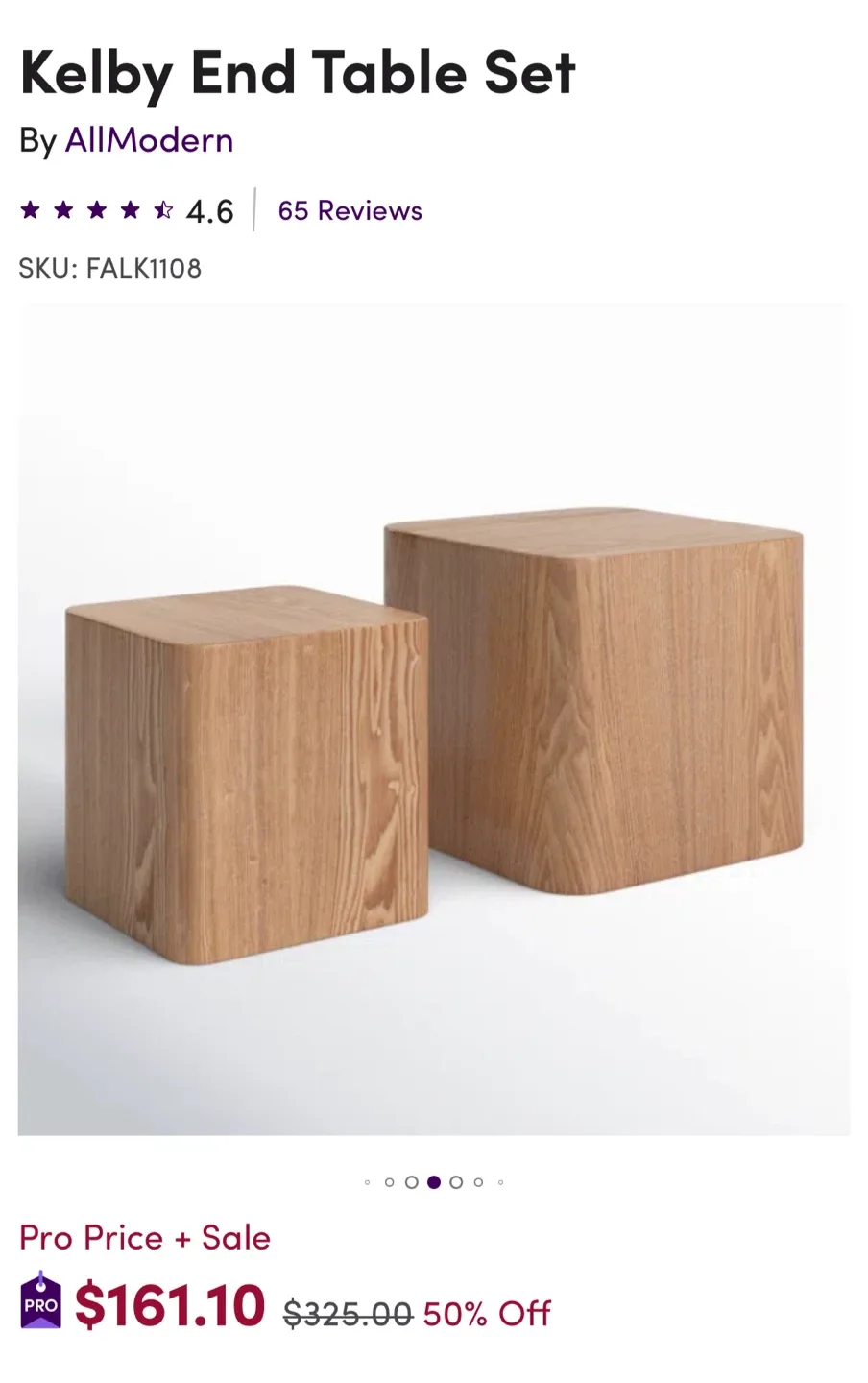 AllModern Kelby End Table Set image indicator(2)