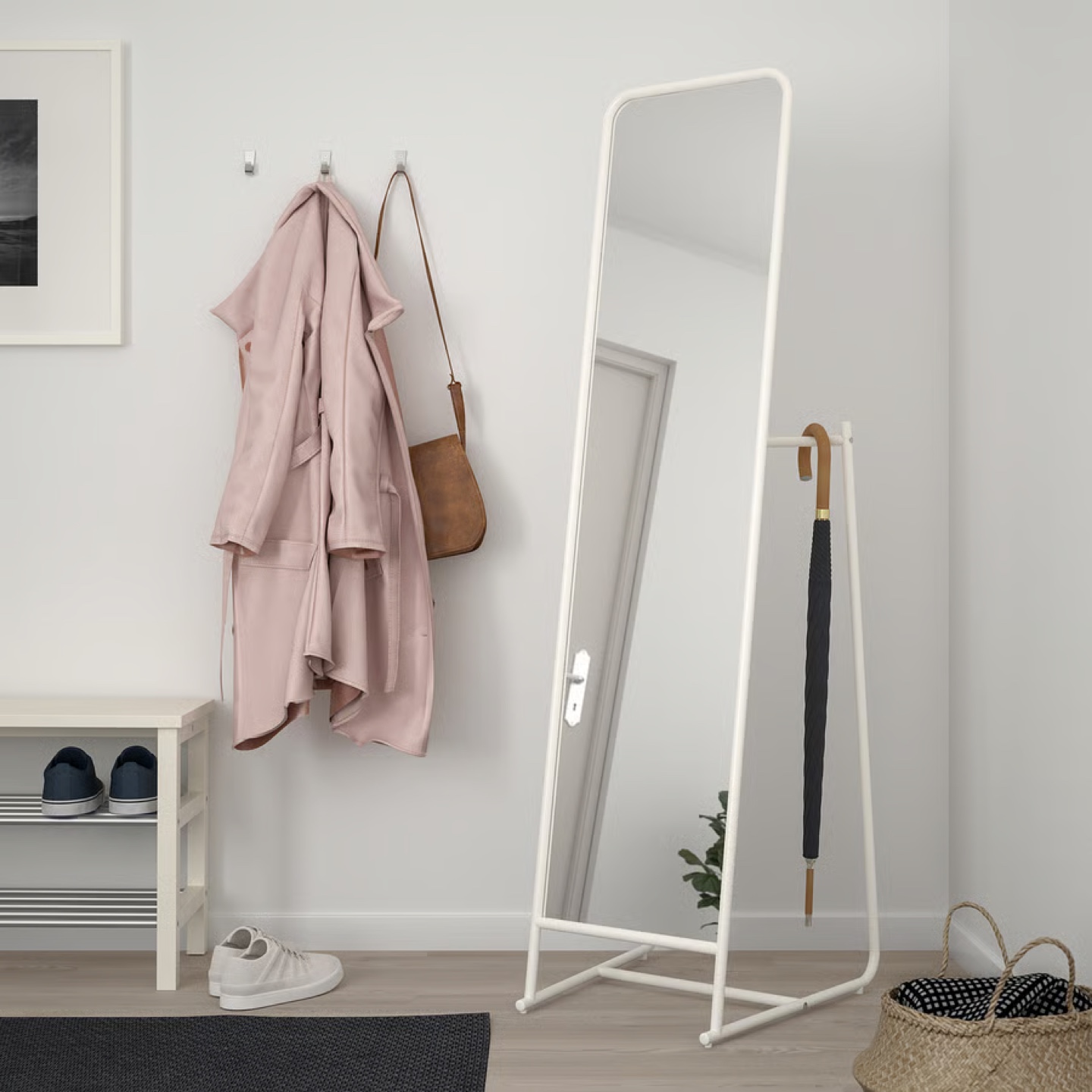 IKEA KNAPPER Standing Mirror - White - photo 2