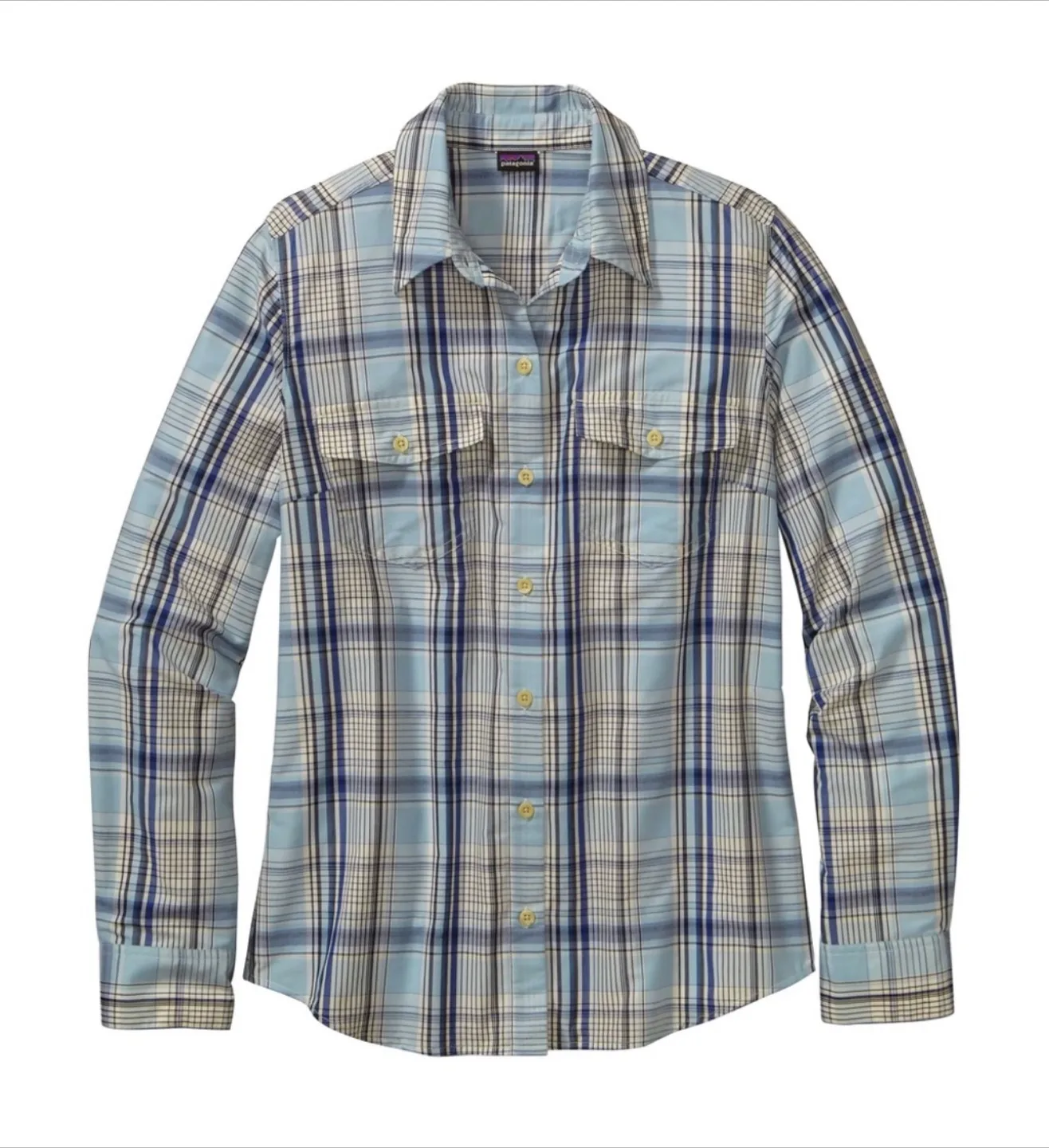 Patagonia Women’s Blue Plaid Button-Up Shirt thumbnail