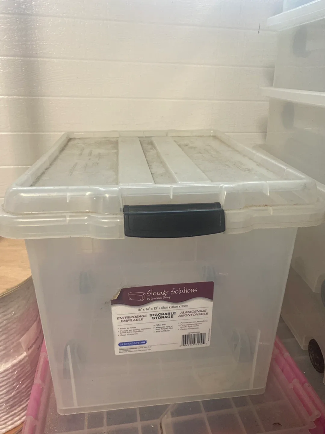 Gracious Living Storage Solutions Stackable Office Tote image indicator(4)