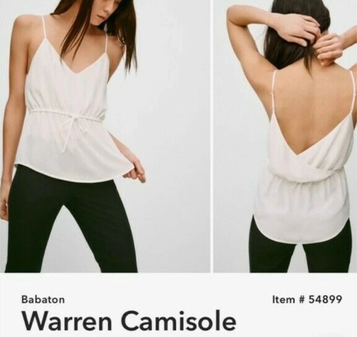 Babaton Warren Camisole - White thumbnail