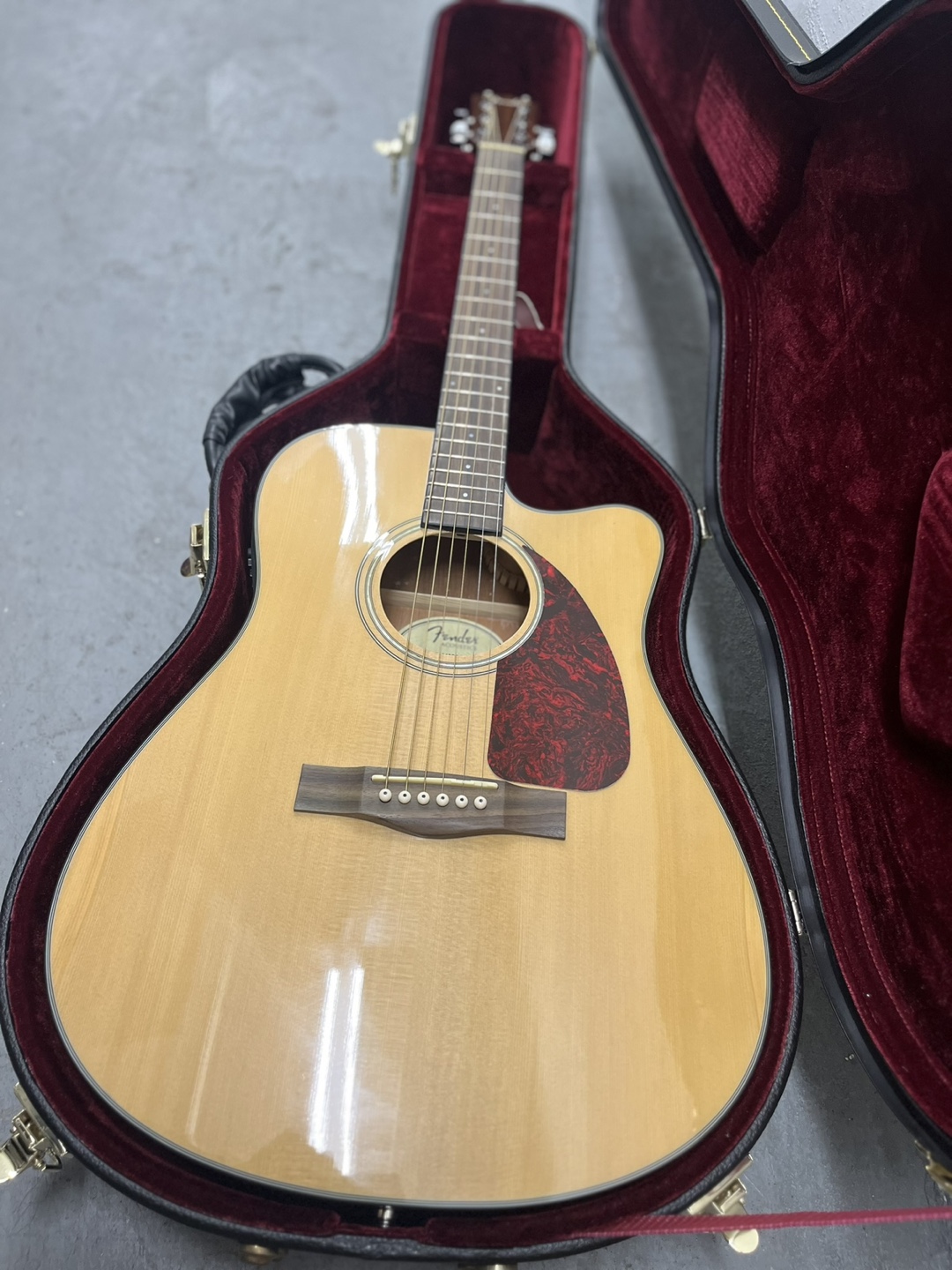 Fender CD-140SCE/NAT Acoustic-Electric Guitar w/ Case - photo 2