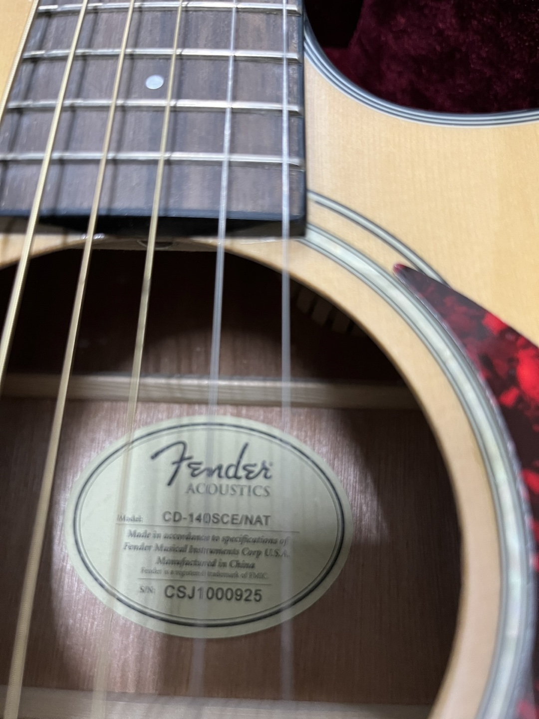 Fender CD-140SCE/NAT Acoustic-Electric Guitar w/ Case - photo 3