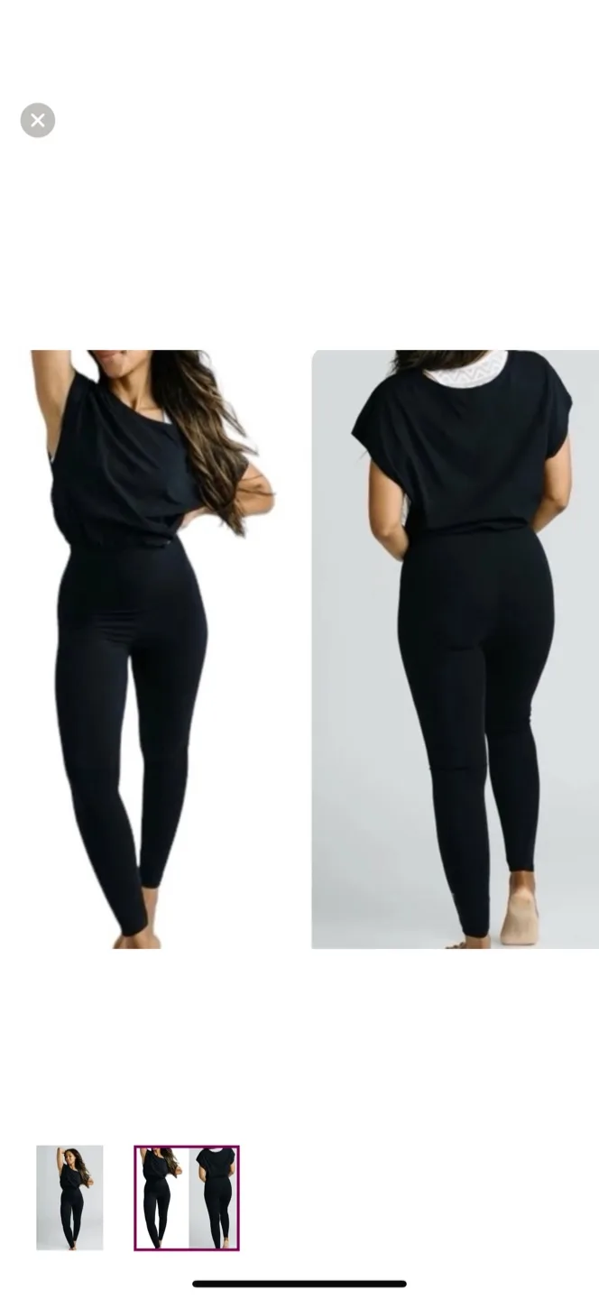 Zyia Activewear Soho Black Women's Jumpsuit (BNWT) image indicator(2)