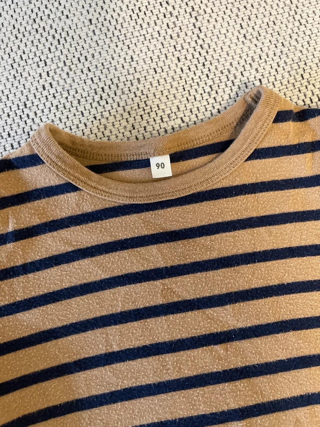 Muji kids Striped Long Sleeve Top, Size 90 🥕 image indicator(2)