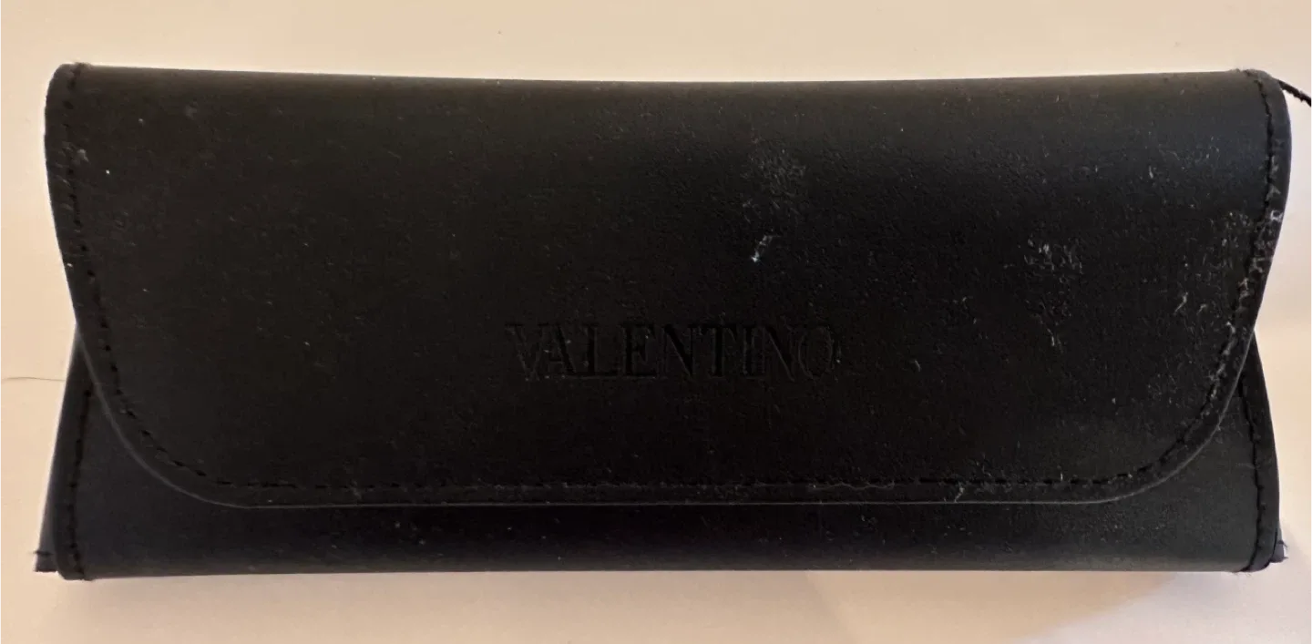 Valentino Black Leather Eyeglasses Case image indicator(2)