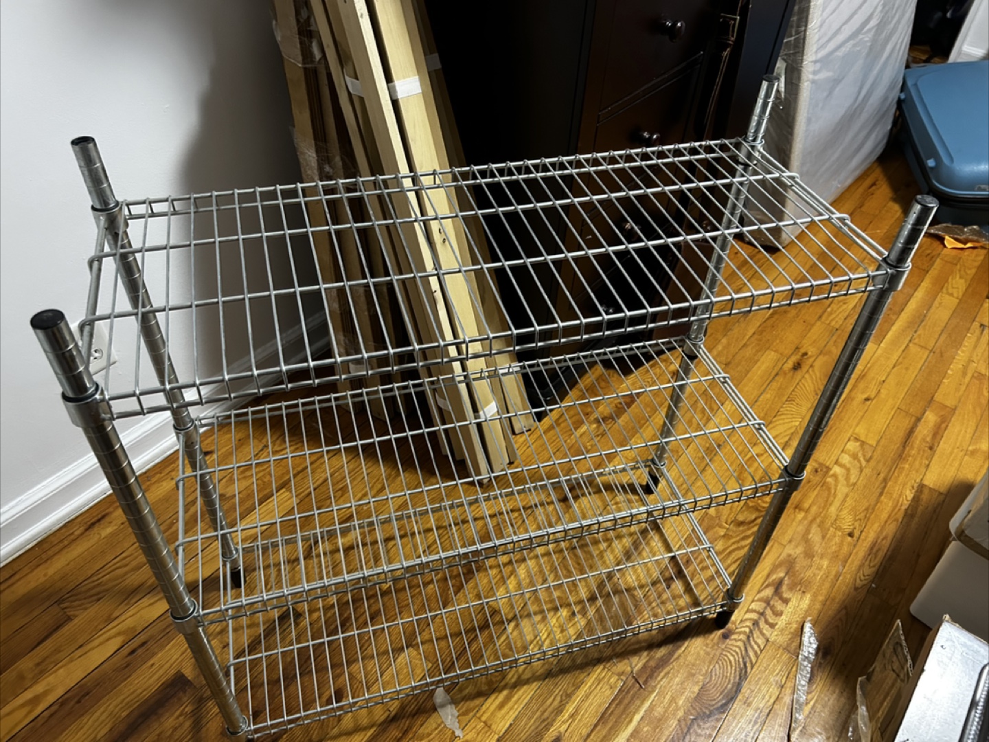 3-Tier Metal Wire Shelving Unit