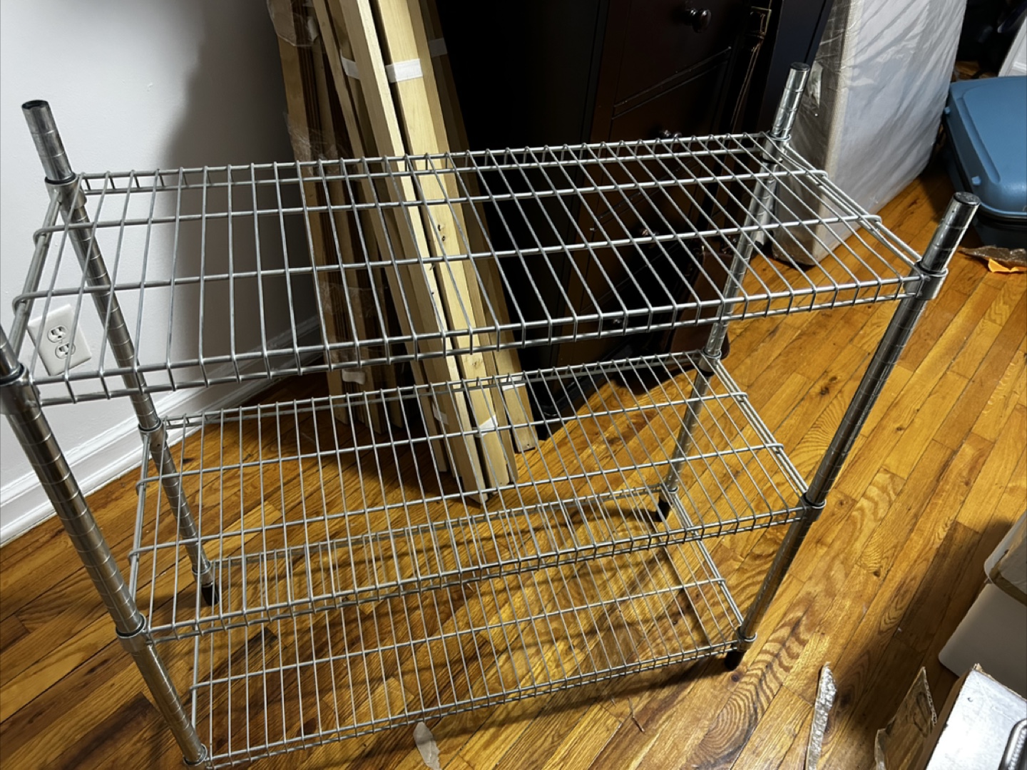 3-Tier Metal Wire Shelving Unit - photo 2
