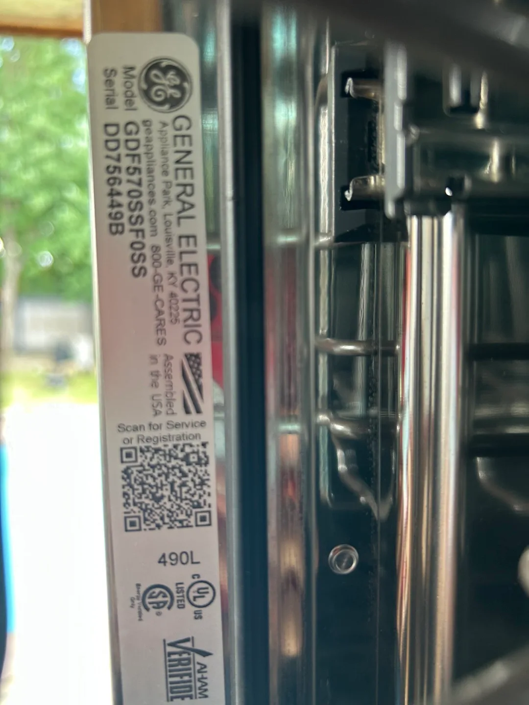 GE Stainless Steel Dishwasher image indicator(7)