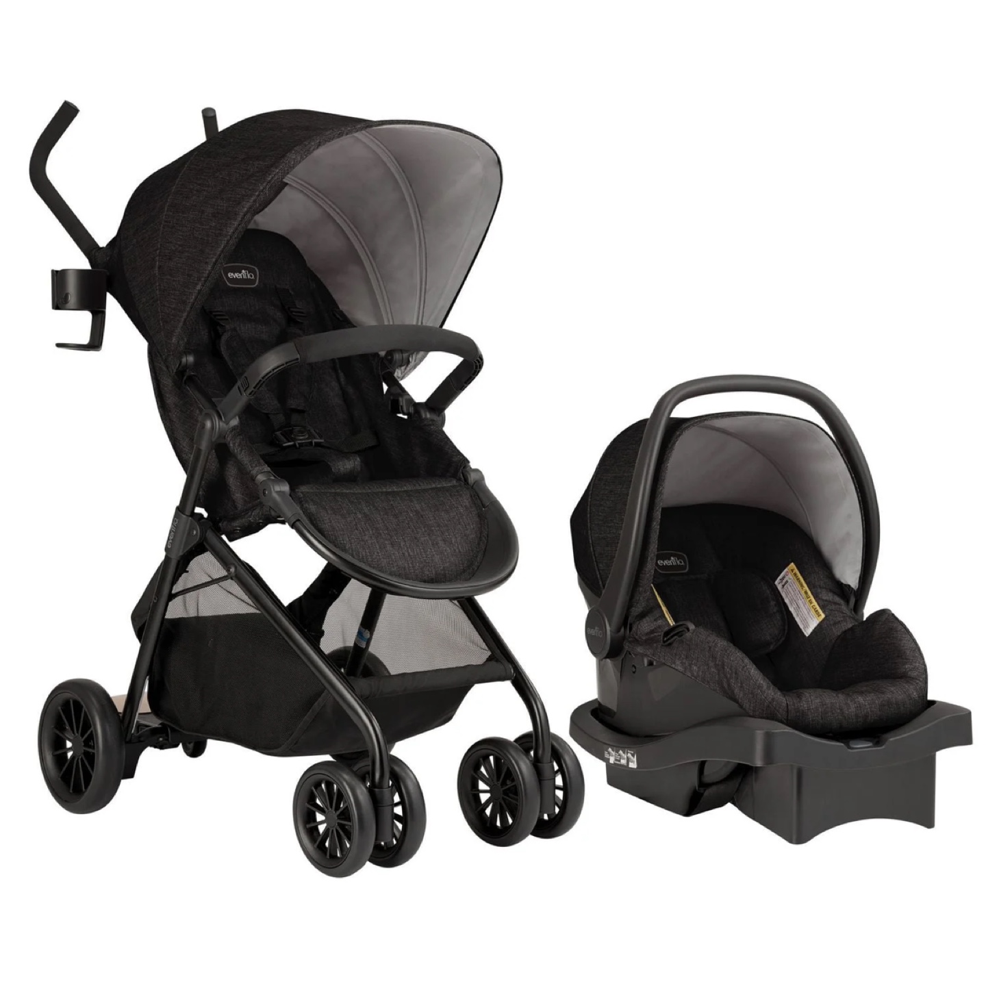 Evenflo Sibby Travel System Stroller, LiteMax Infant Car Seat
