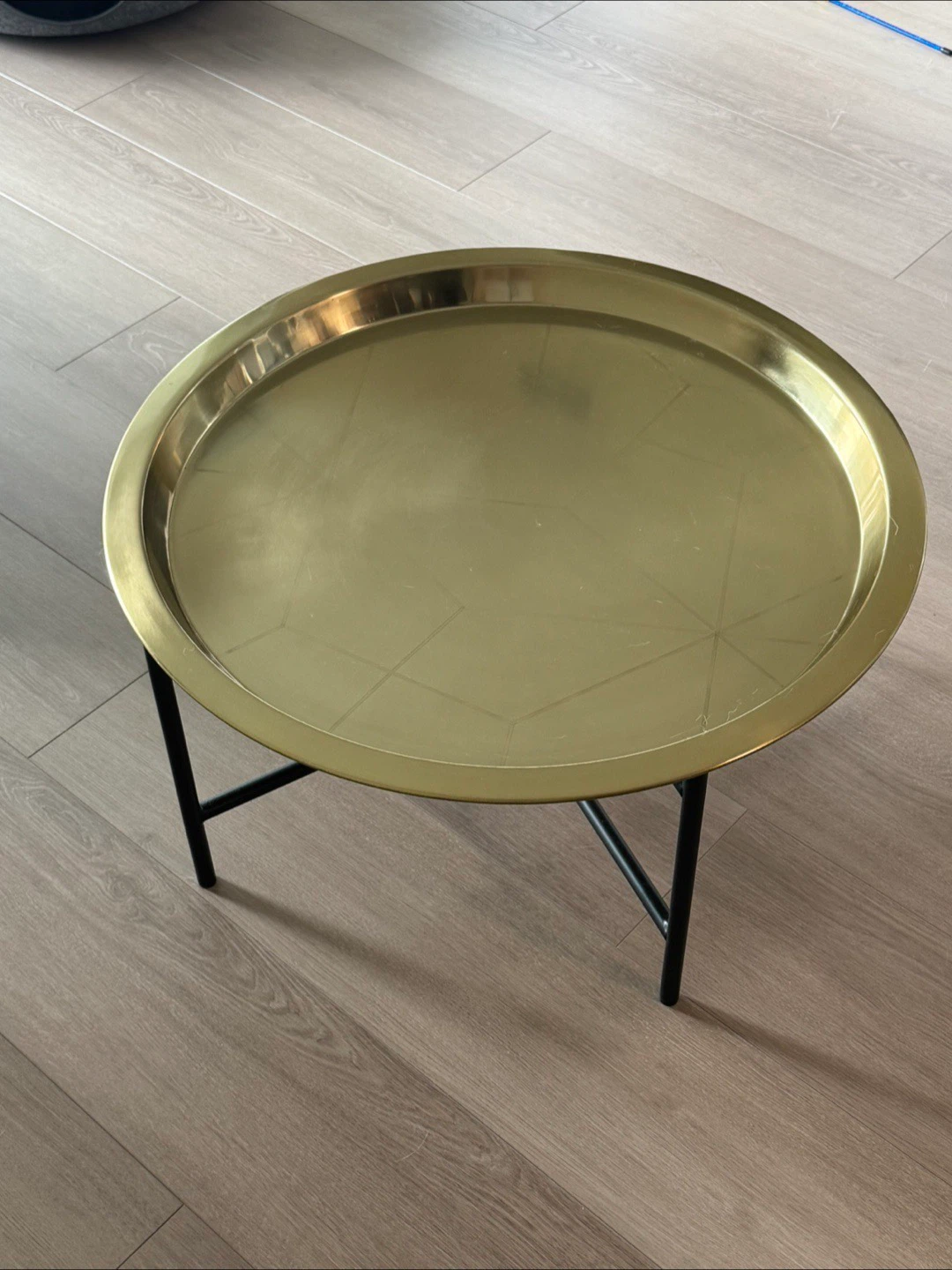 IKEA LJUV Tray Table - Gold/Black - photo 3