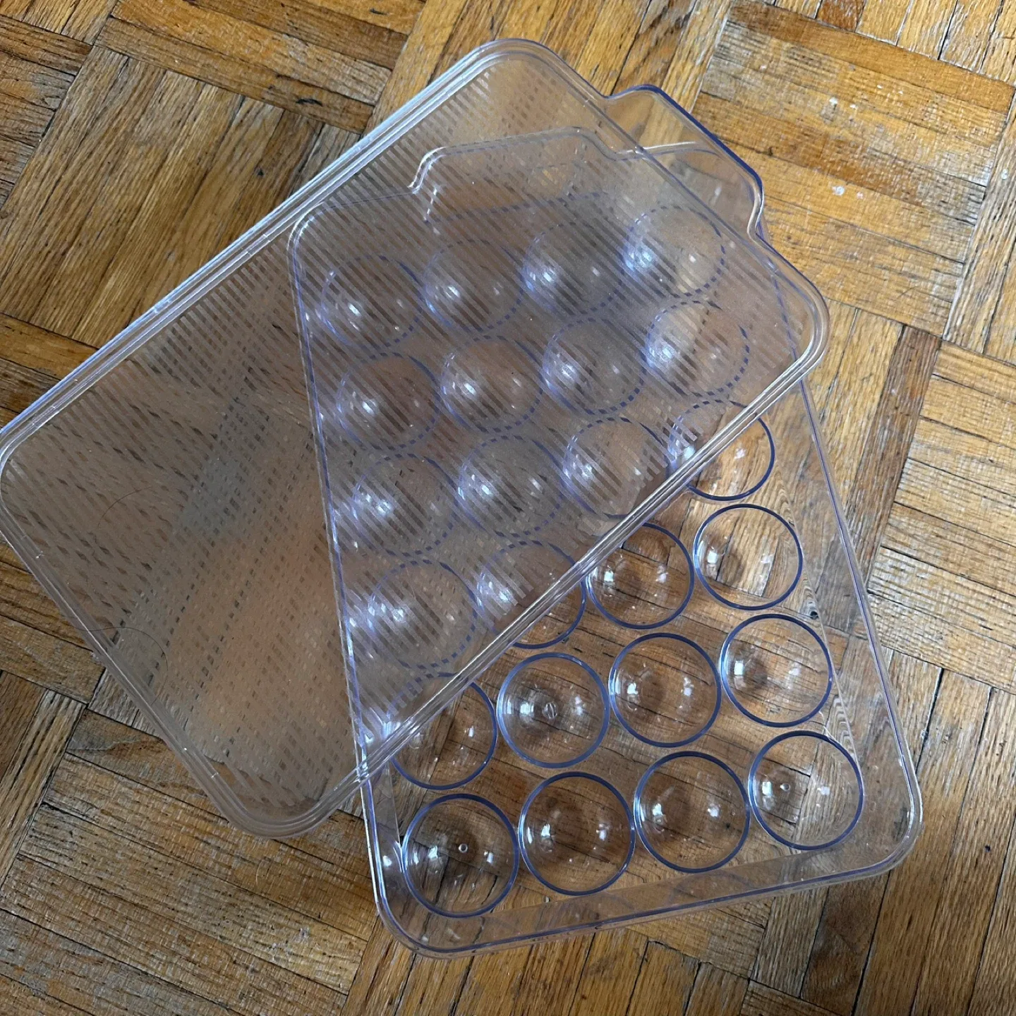 Clear Plastic Egg Holder Tray thumbnail