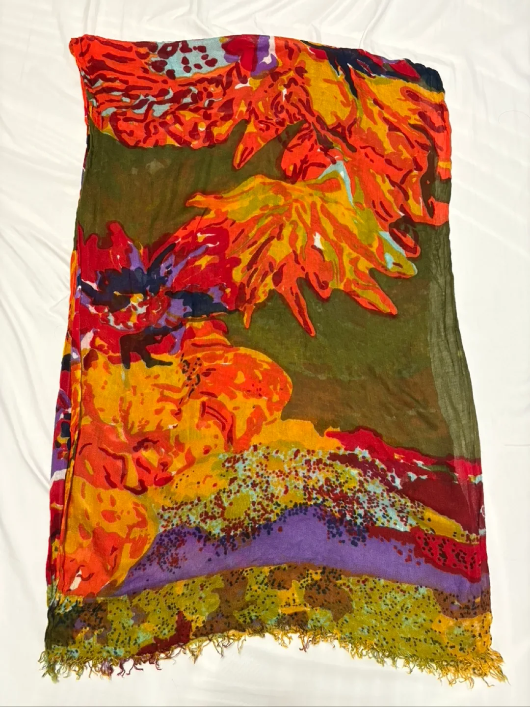🥕 Floral Print Scarf thumbnail