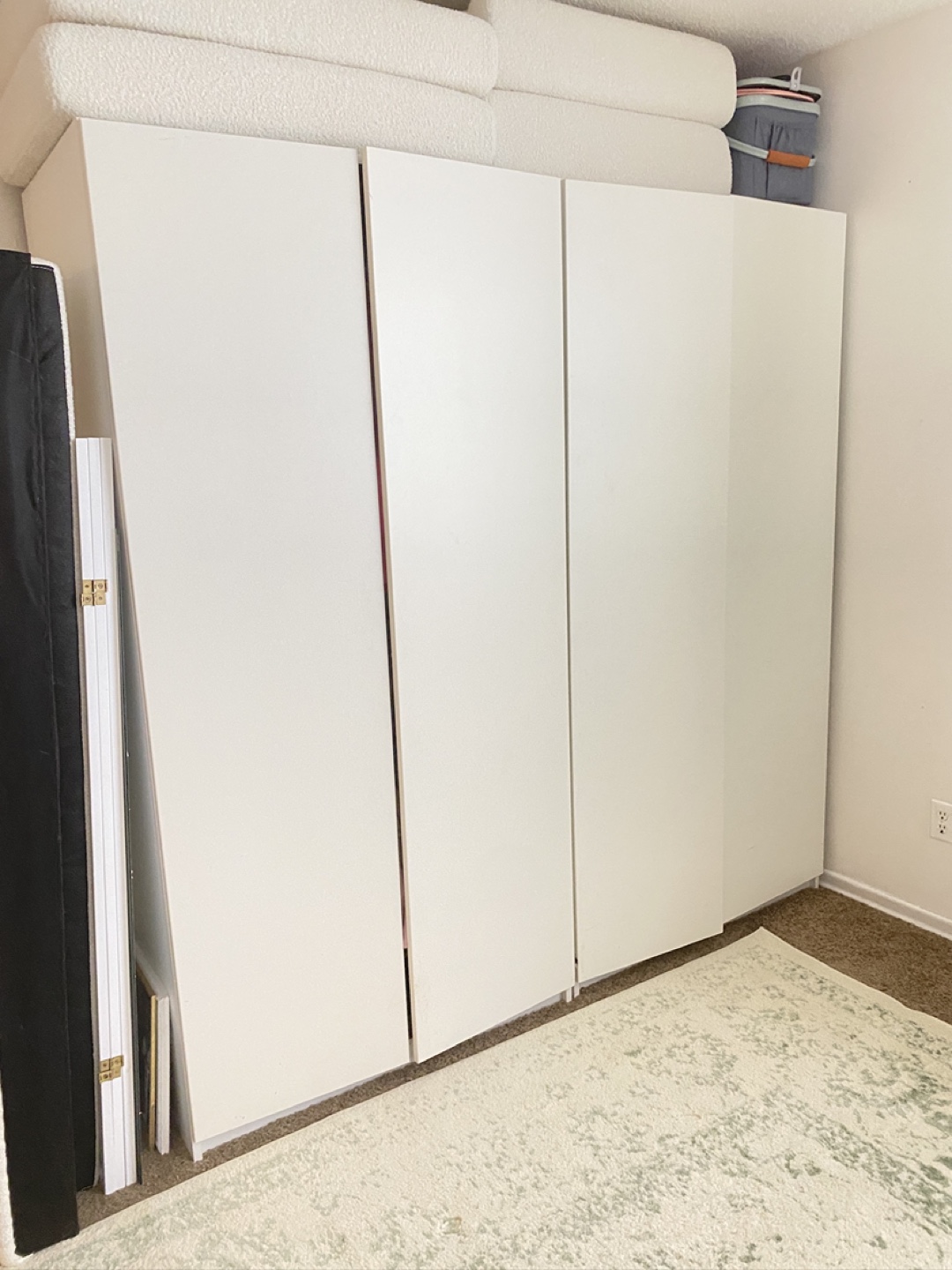2 large white free standing pax ikea wardrobe closets - photo 5