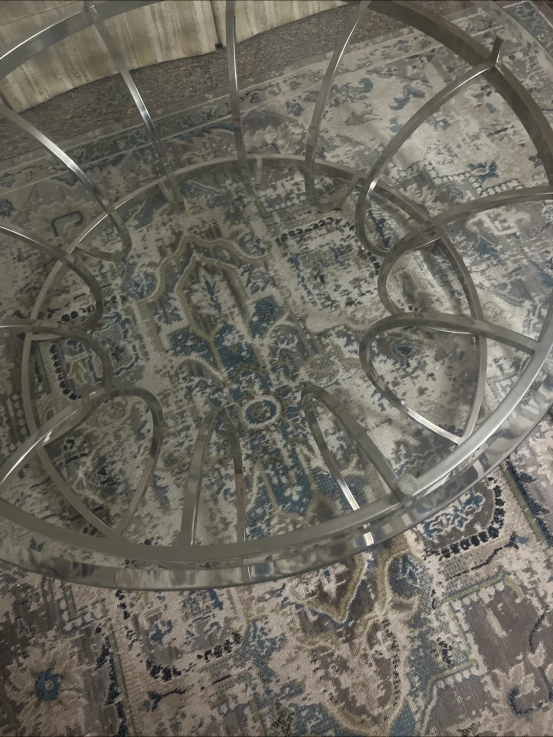 Glass Top Coffee Table - Silver Frame image indicator(4)