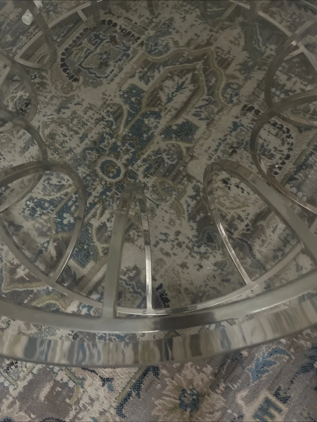 Glass Top Coffee Table - Silver Frame image indicator(5)