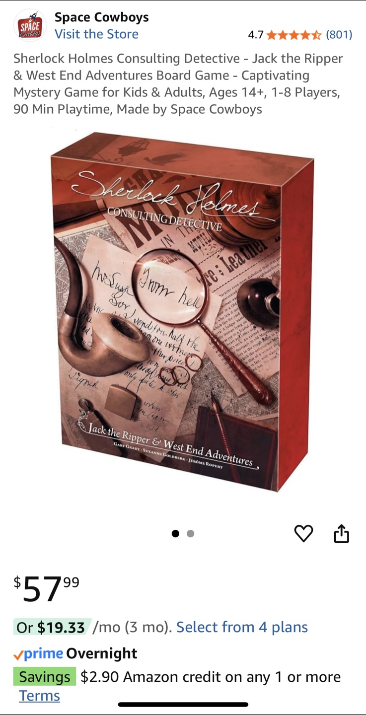 Sherlock Holmes Mystery Game - photo 3