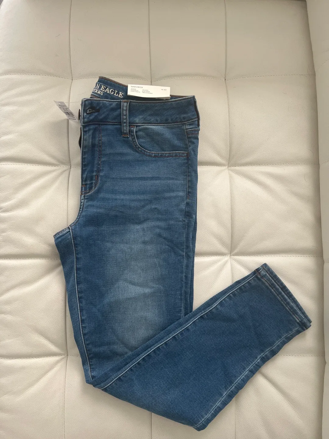 🥕American Eagle Jeggings - Ocean Blue- Size 10🥕 thumbnail