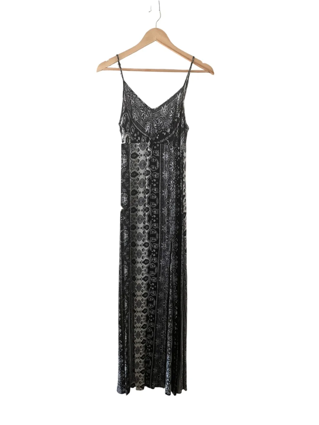T.i.m.i.n.g Black & White Maxi Dress - Size S thumbnail