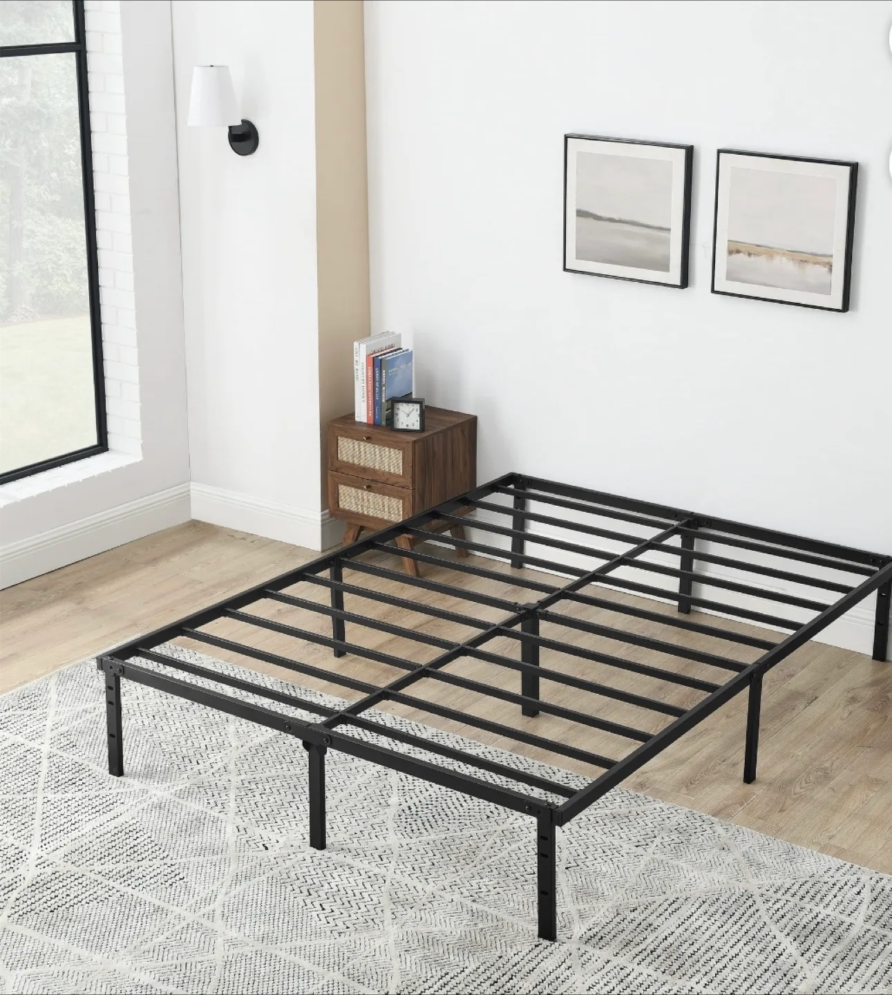 Mainstays 14" Heavy Duty Slat Bed Frame image indicator(2)