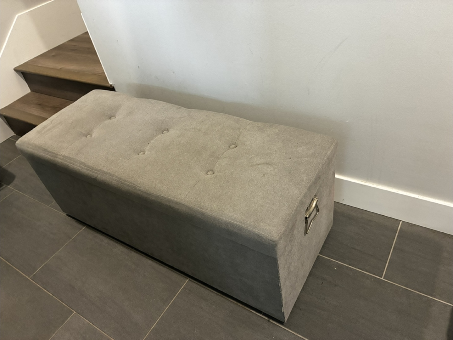 🥕Storage Ottoman Bench - Grey - photo 4
