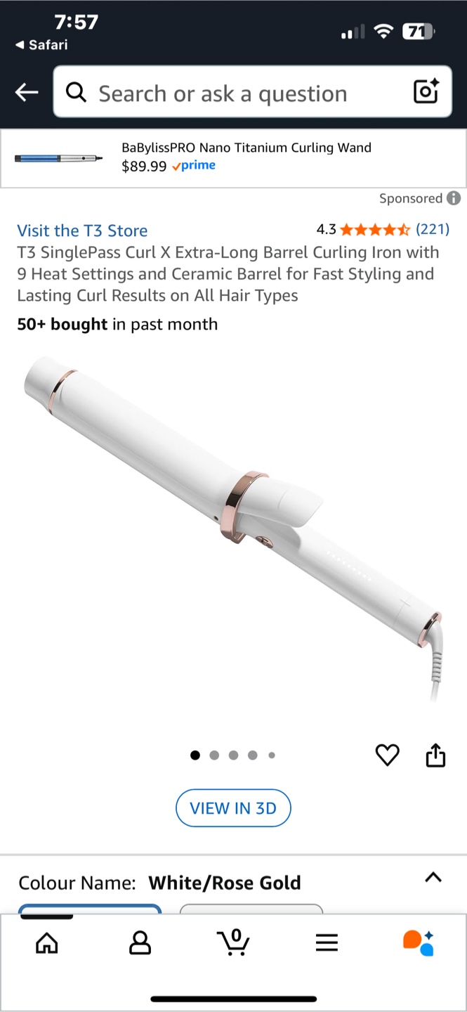 🥕T3 Curling Iron with Wave attachment + 2 Drybar Ceramic Brushes - photo 4