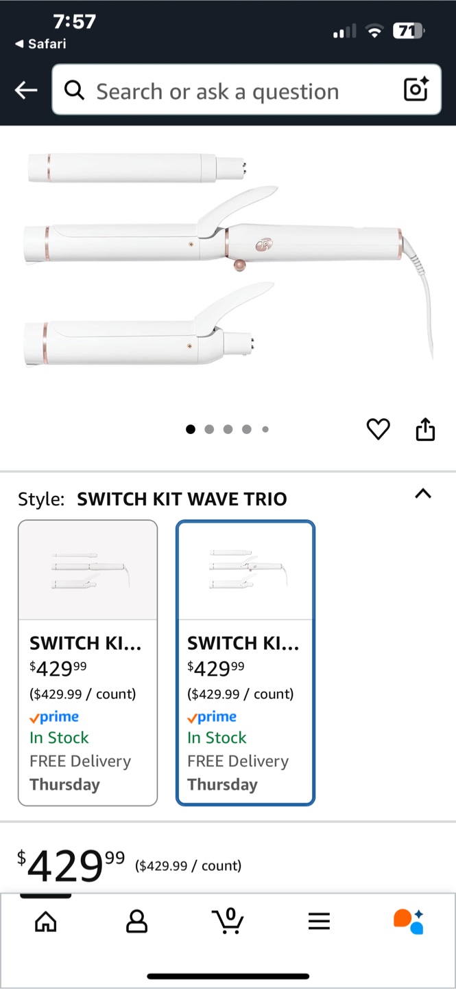 🥕T3 Curling Iron with Wave attachment + 2 Drybar Ceramic Brushes - photo 5