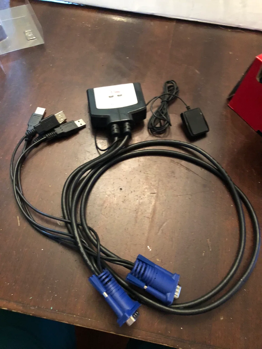 USB Cable KVM Switch 2-port. New in Box thumbnail