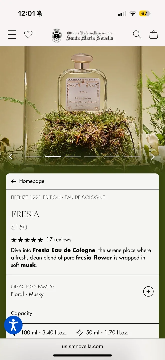 Santa Maria Novella Fresia Eau de Cologne image indicator(4)