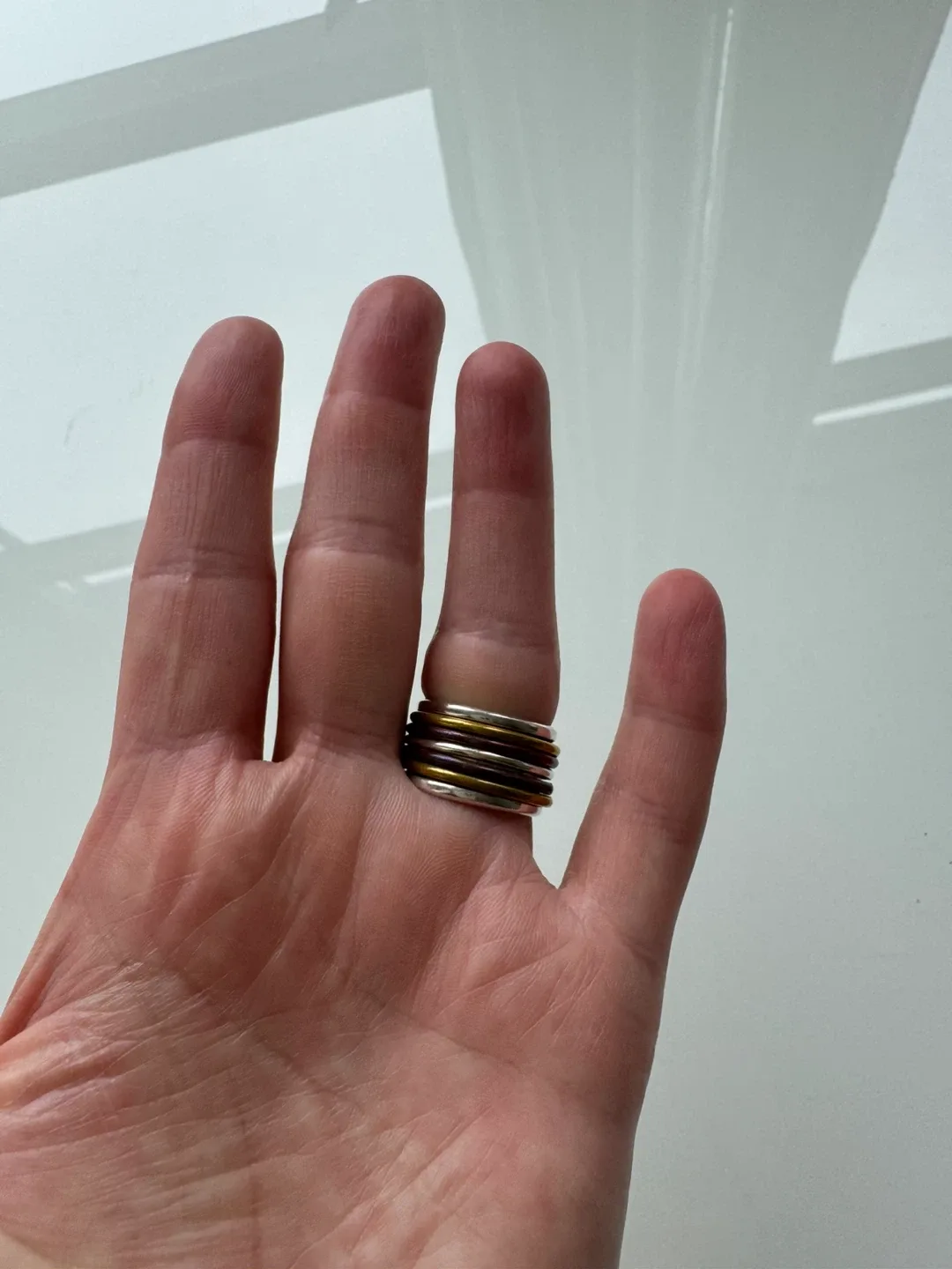 925 Sterling Silver Multi-Band Spinner Ring image indicator(4)