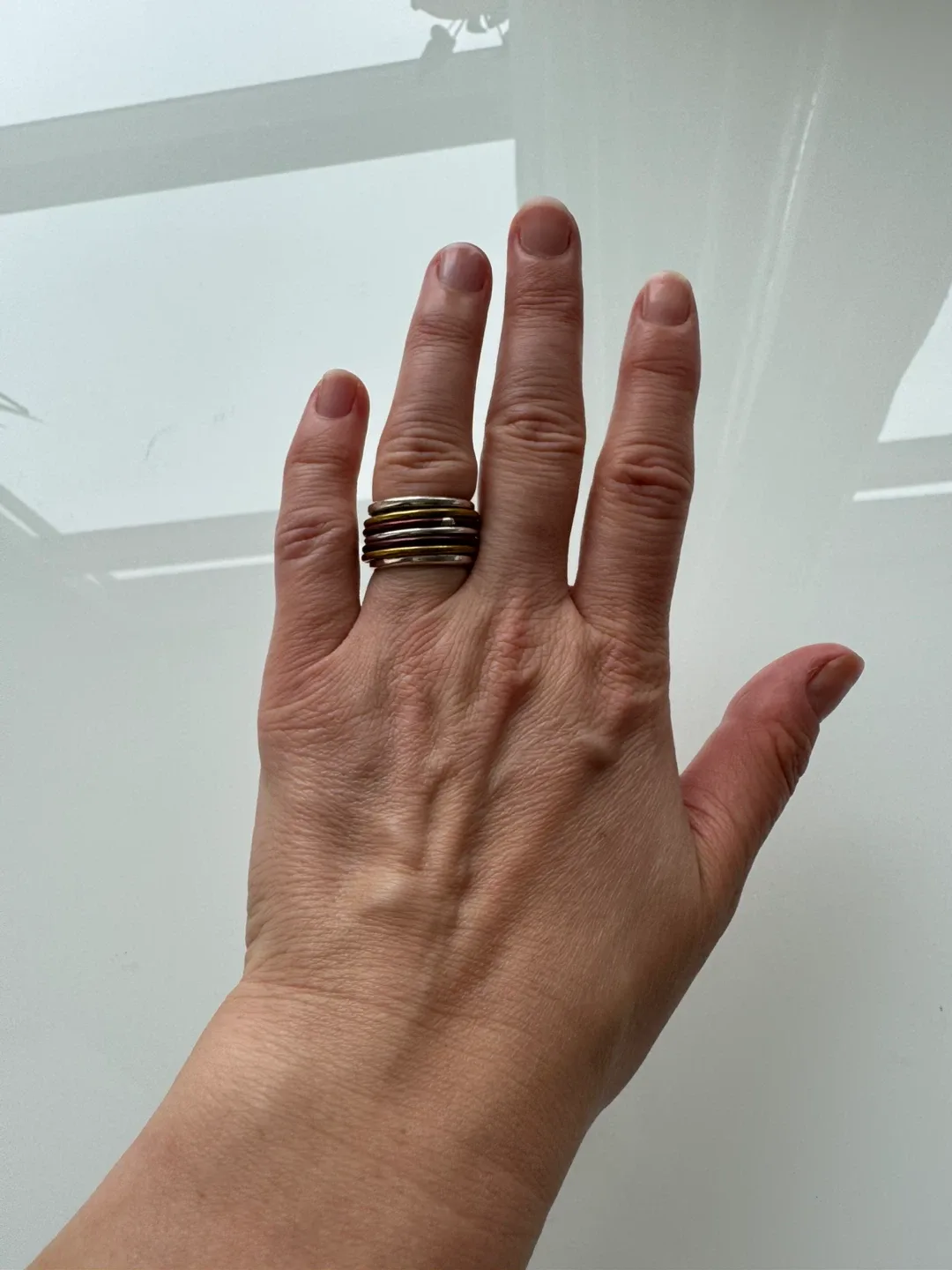 925 Sterling Silver Multi-Band Spinner Ring image indicator(3)