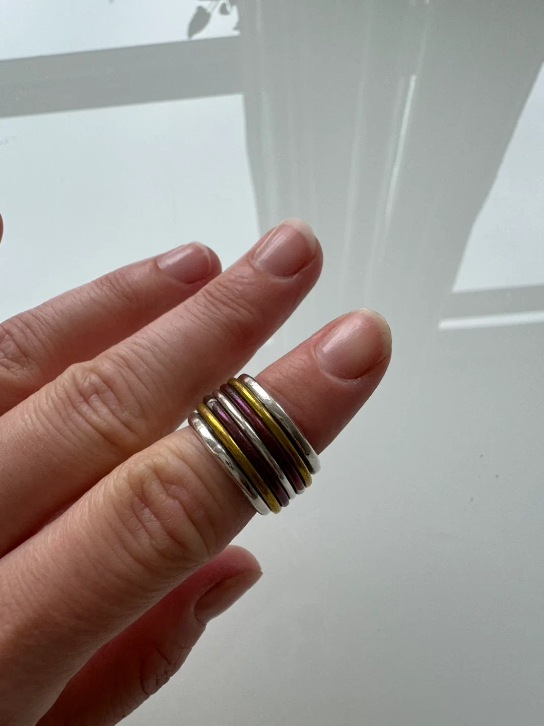 925 Sterling Silver Multi-Band Spinner Ring image indicator(2)