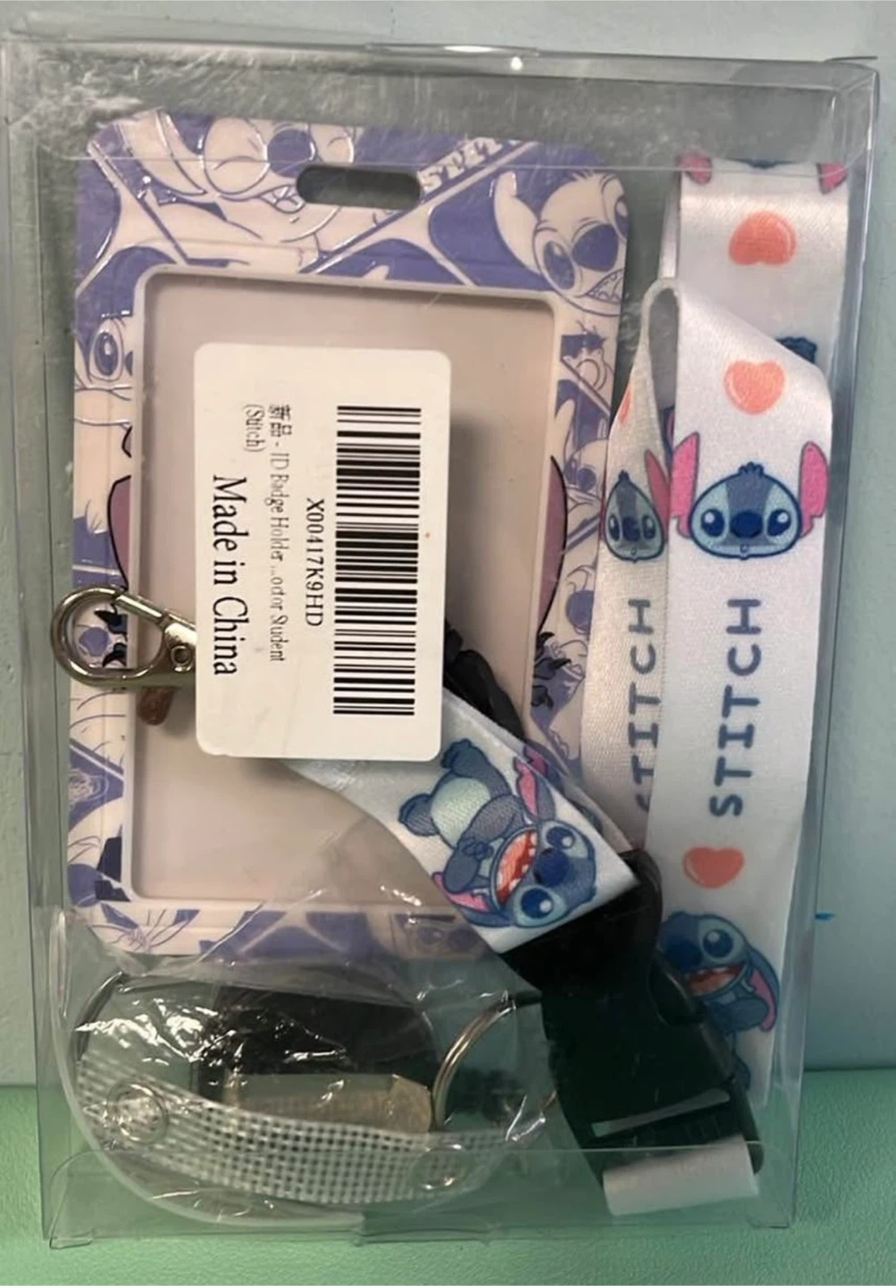 Disney Stitch Badge ID Card Holder, New - photo 2