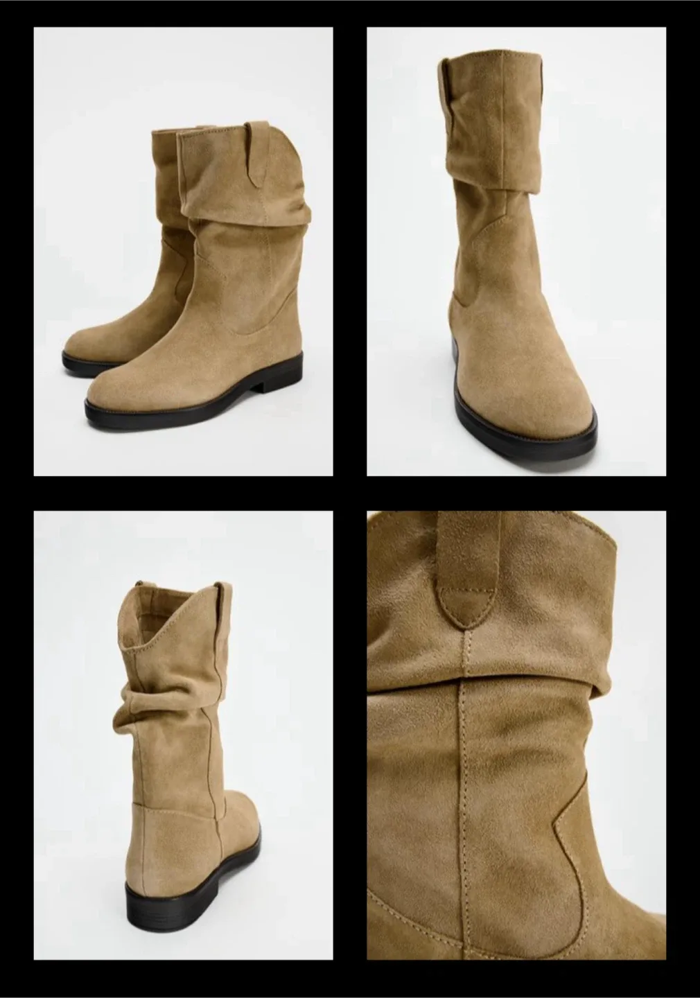 BNWT - Zara Flat Ankle Boots image indicator(3)