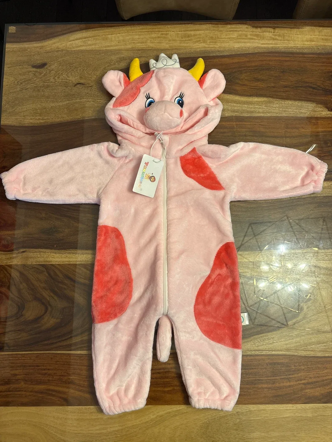 NEW TONWHAR Baby Cow Costume - Size 73/48, Pink