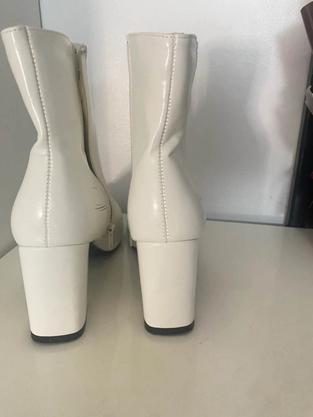 White Ankle Boots