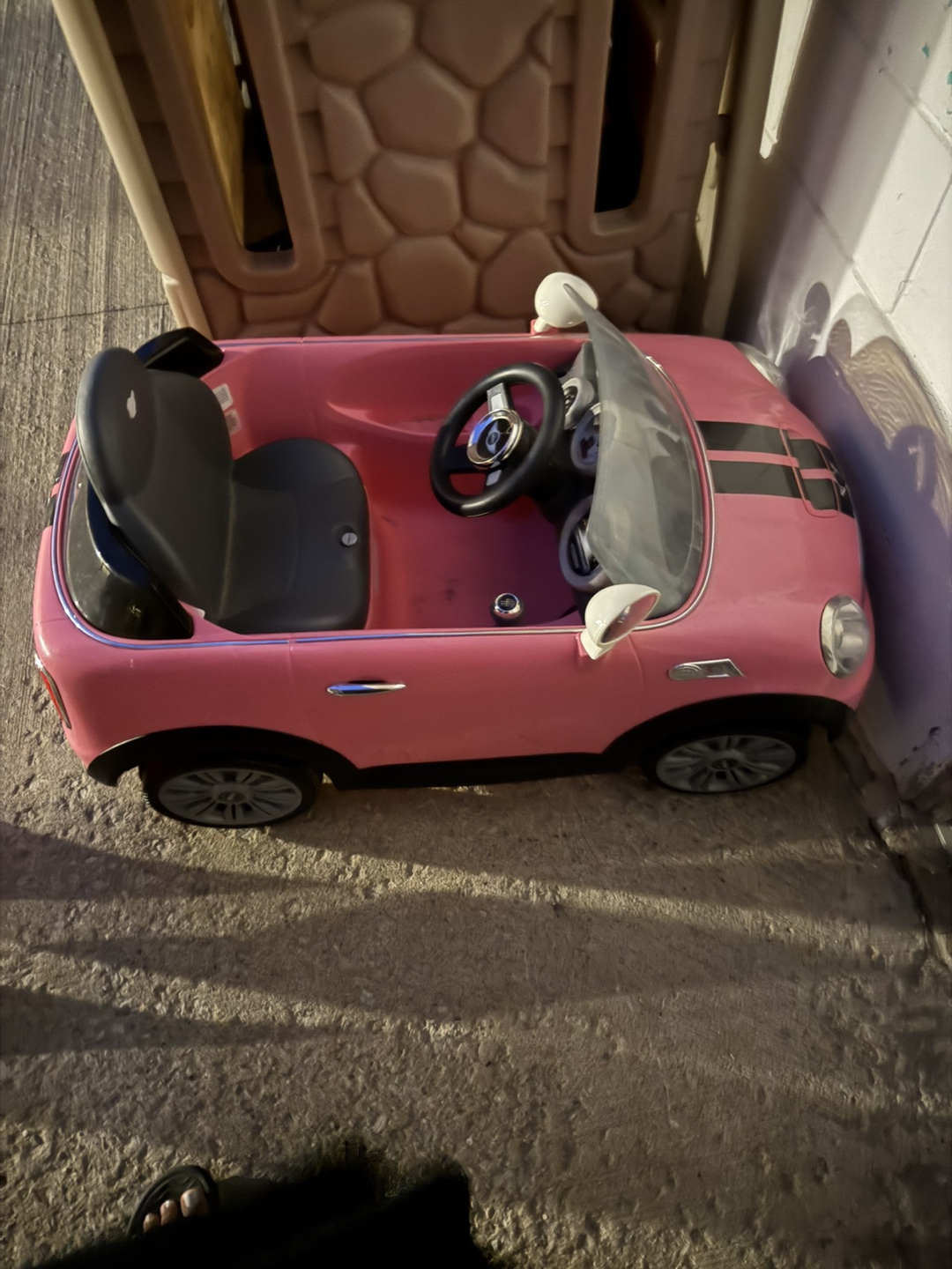 Pink Mini Cooper Ride-On Car