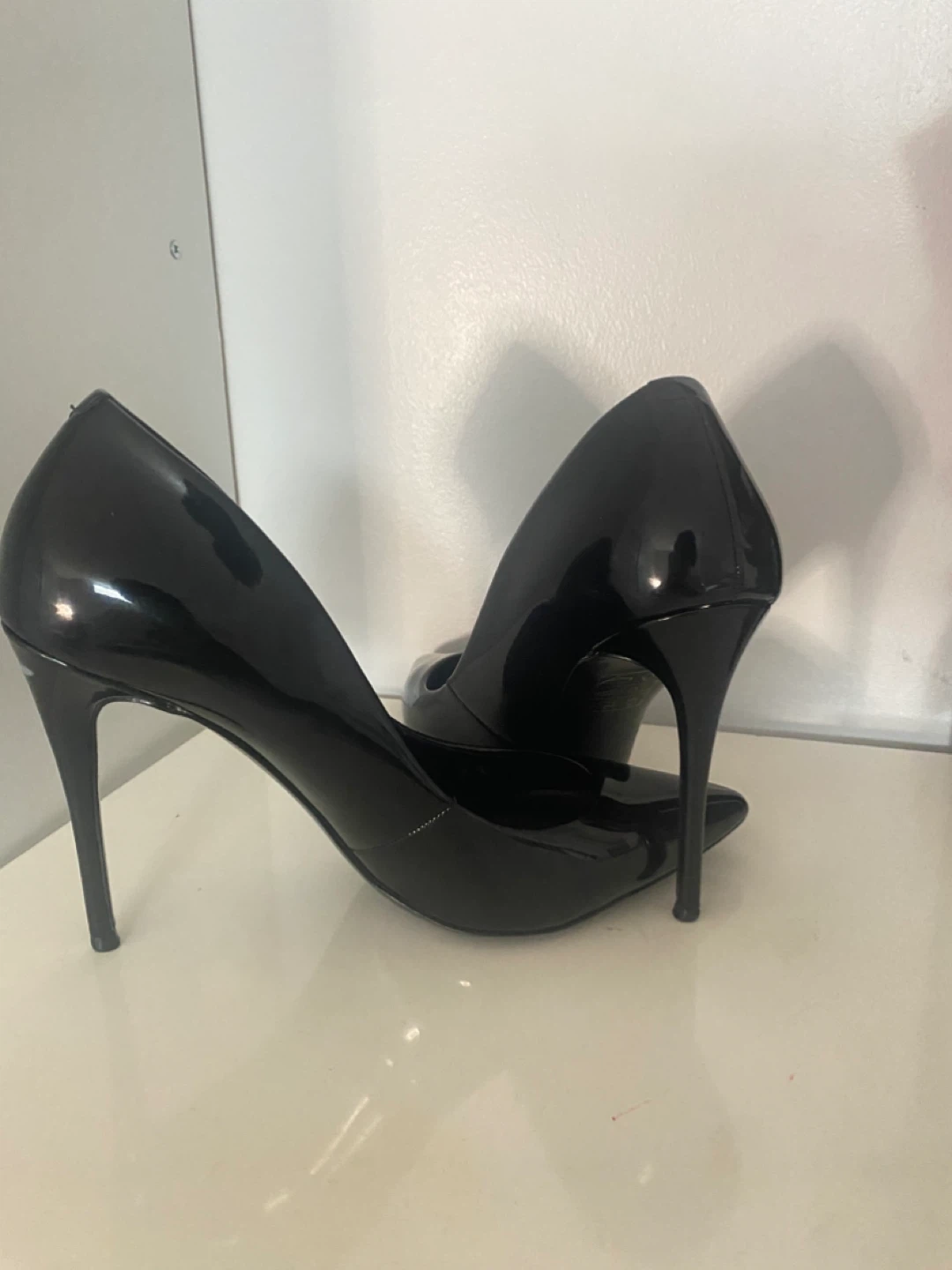 Aldo Black Patent Leather Heels