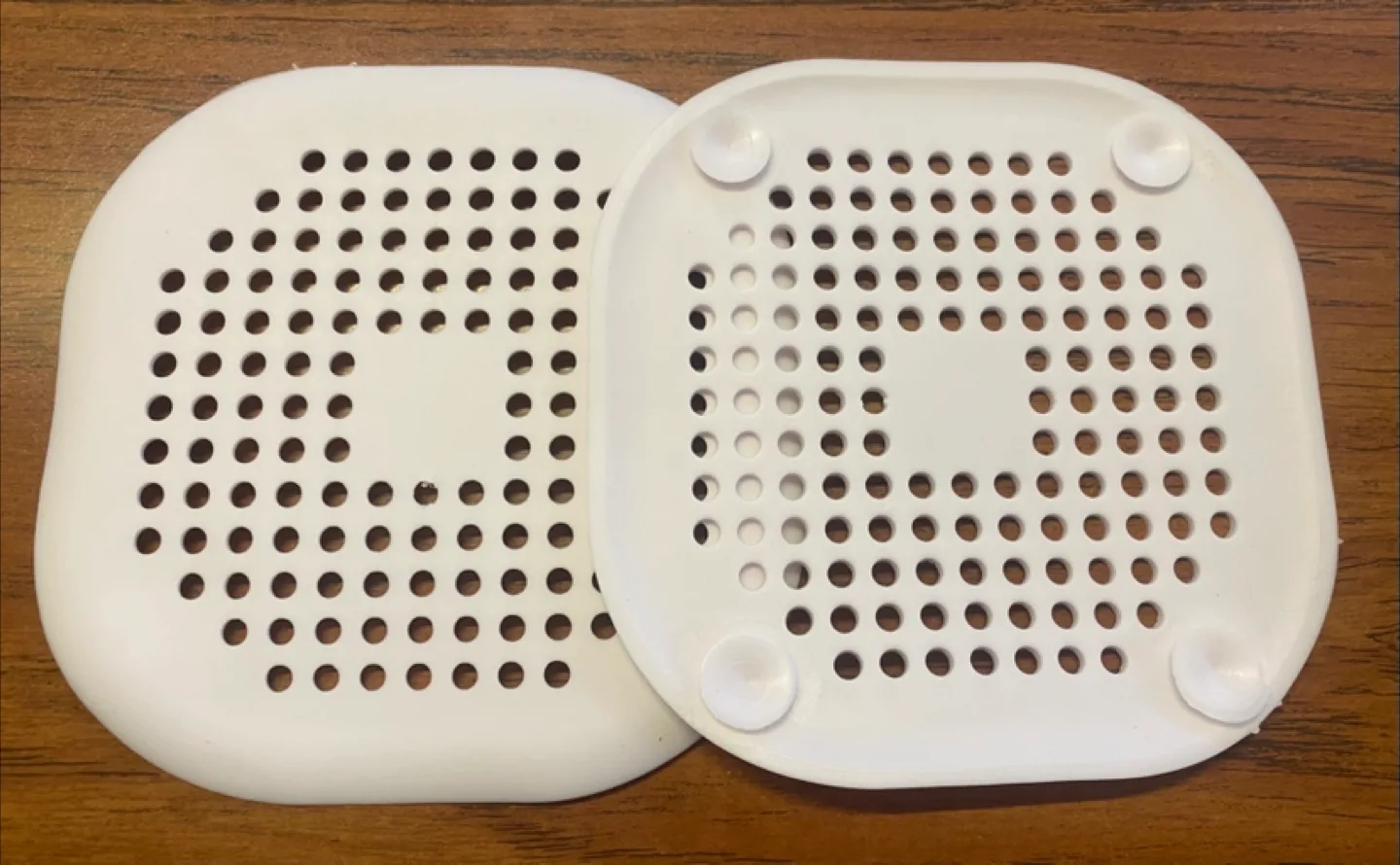 White Drain Cover/Hair Catcher - 2 pcs- New thumbnail
