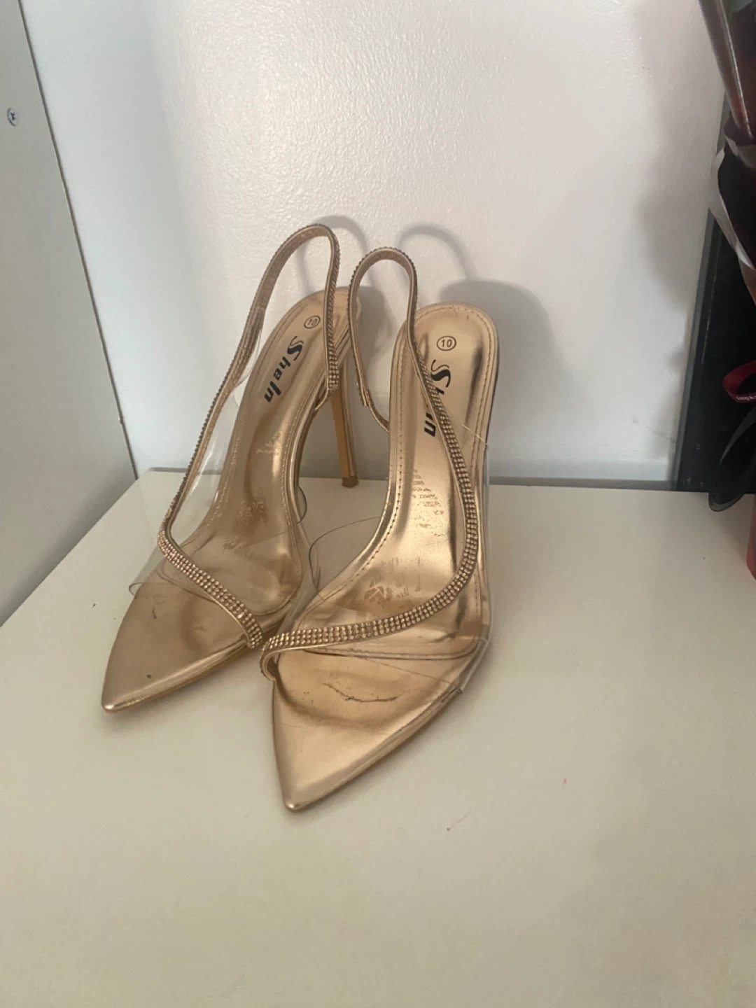 SheIn Gold Heels - Size 10 - photo 2