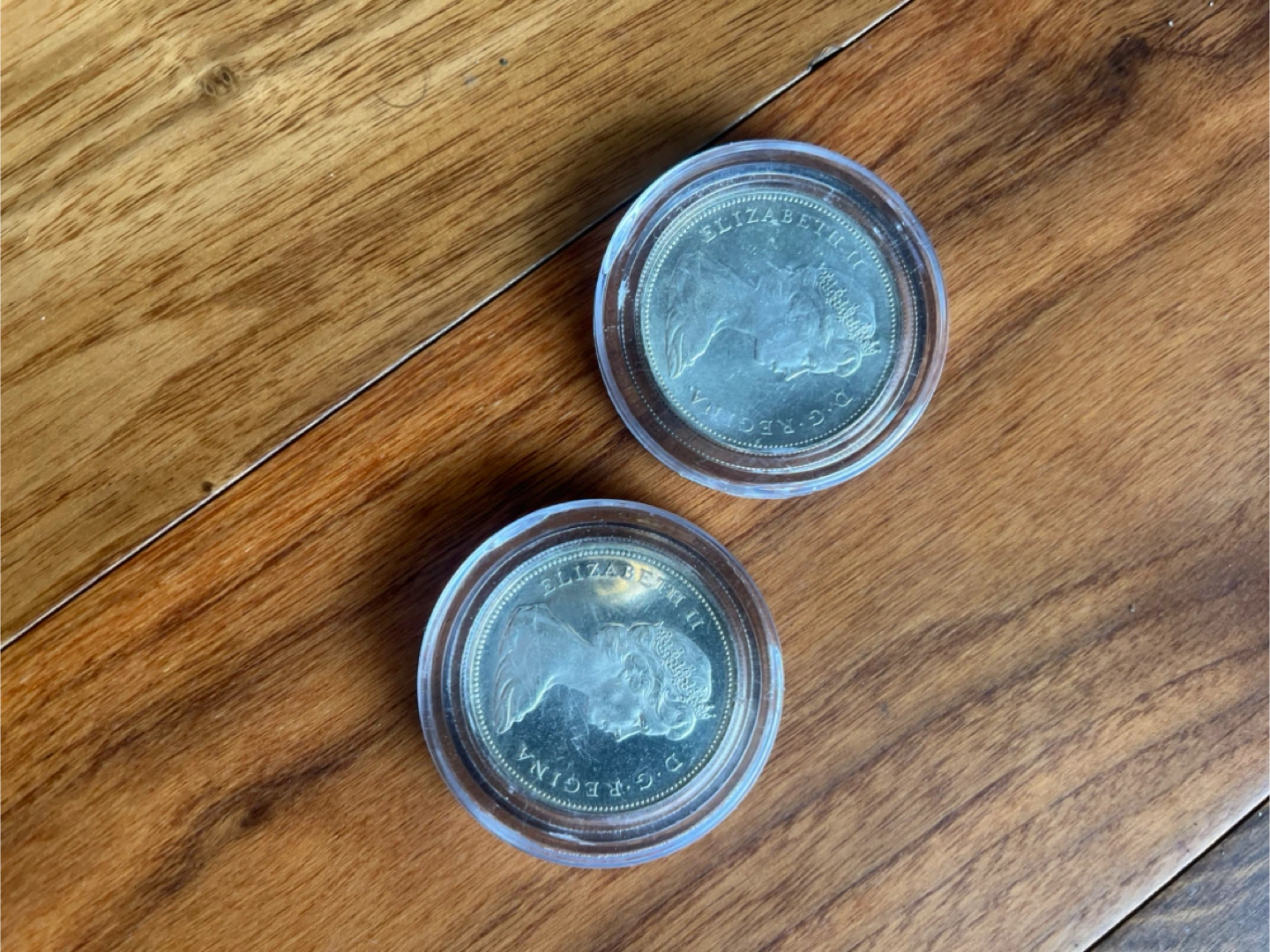 1966 Canadian Silver Dollar with Case x2 🥕 - photo 2