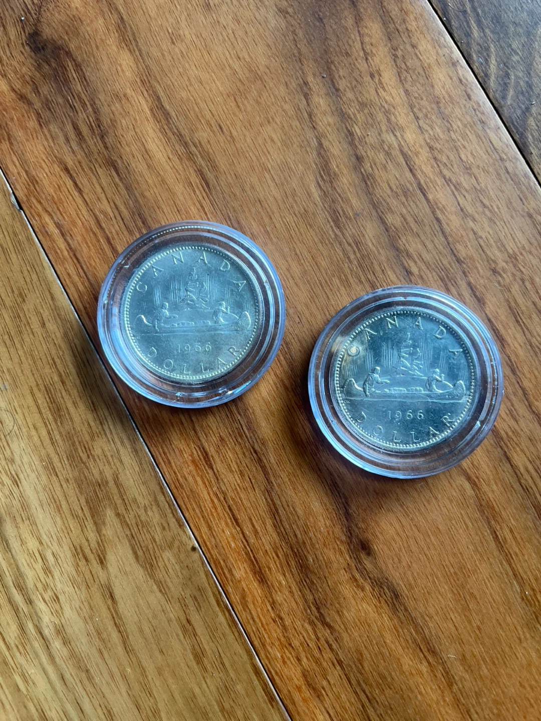 1966 Canadian Silver Dollar with Case x2 🥕