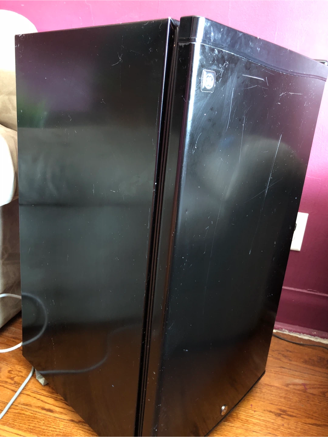 GE Black Mini Fridge - photo 2