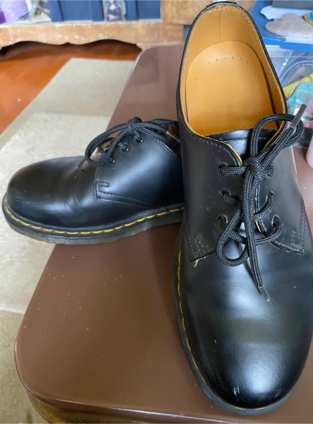 Dr. Martens 1461 Black Leather Shoes - US 8 thumbnail