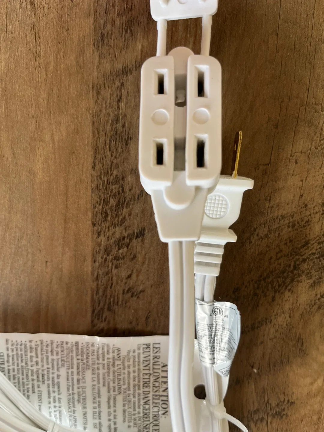White Indoor Extension Cord image indicator(2)