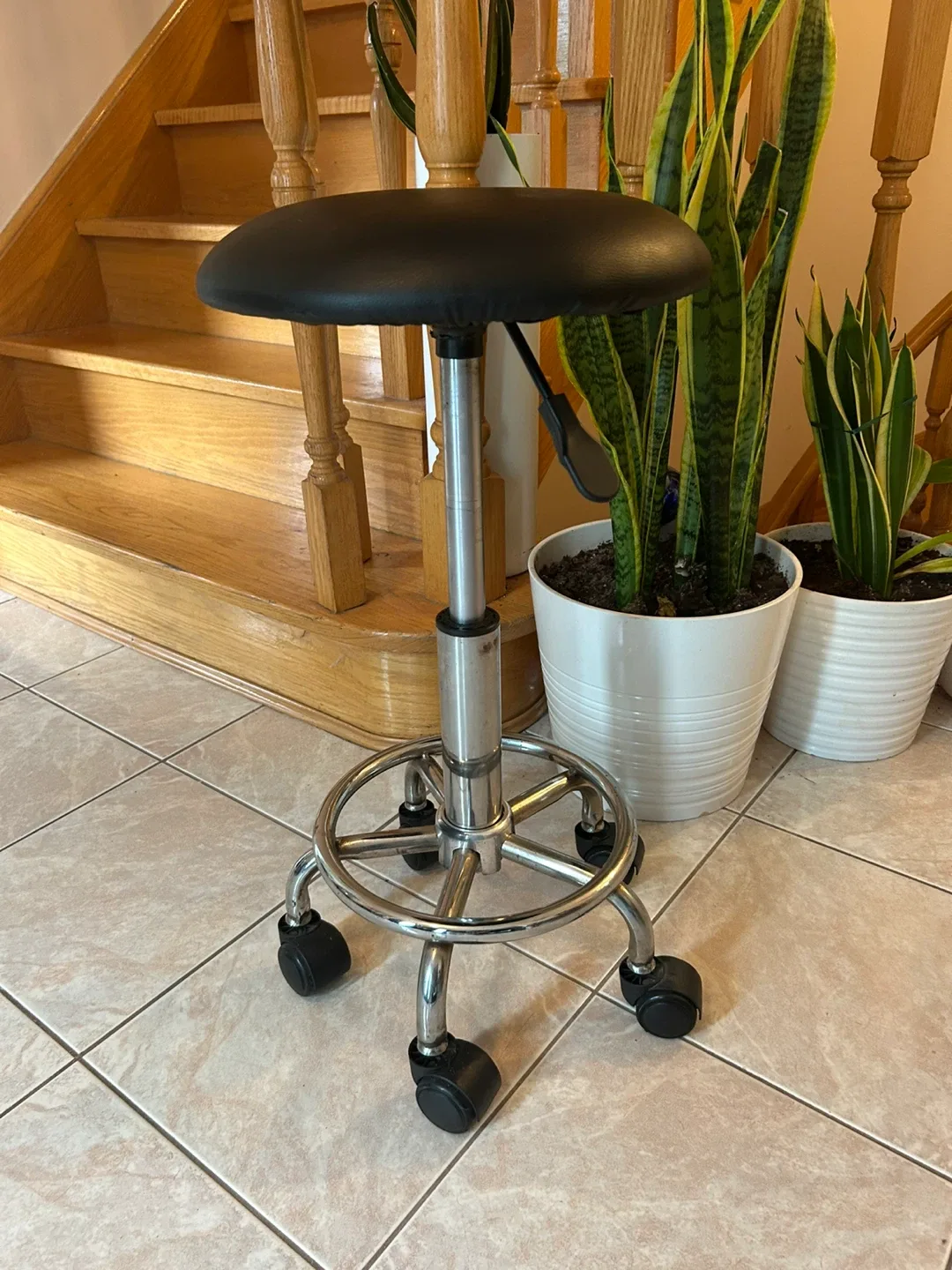 Adjustable Rolling Swivel Stool thumbnail