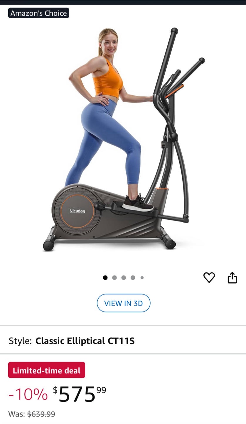 Nicday Classic Elliptical CT11S - Like New! - photo 2