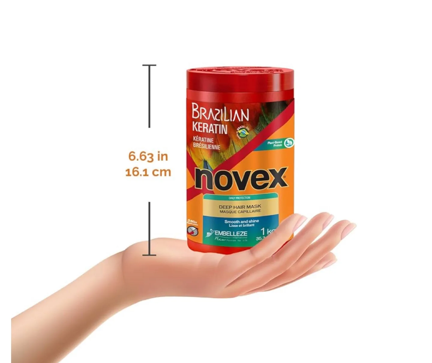 NOVEX Brazilian Keratin Mask - Frizz control & Damage Repair image indicator(6)