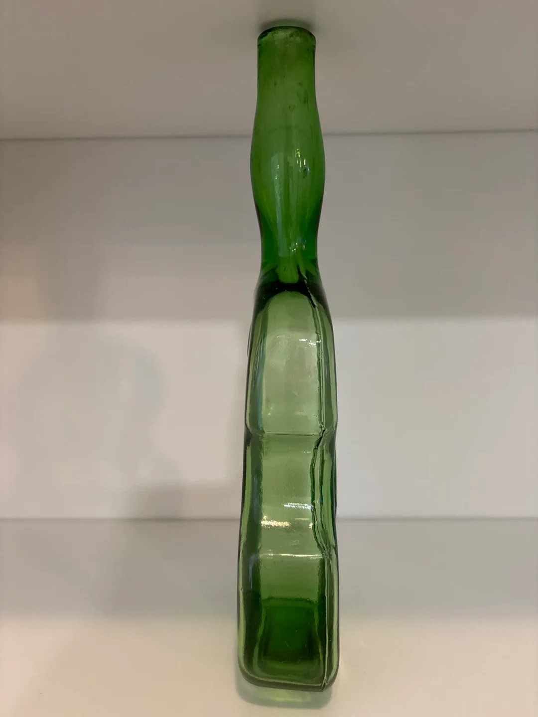 Antique Green Glass Violin Bottle (1910’s-1920’s) image indicator(3)
