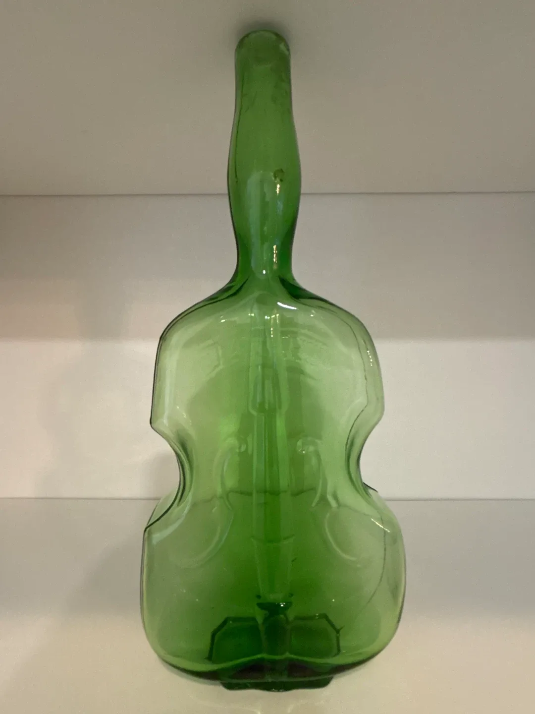 Antique Green Glass Violin Bottle (1910’s-1920’s)
